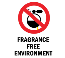 Fragrance free environment sign